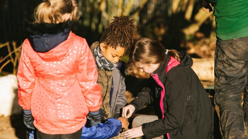 Children playing outside