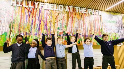 Arts and wellbeing activity at Hillyfield Primary Academy.