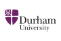 Logo with purple shield that says Durham University 