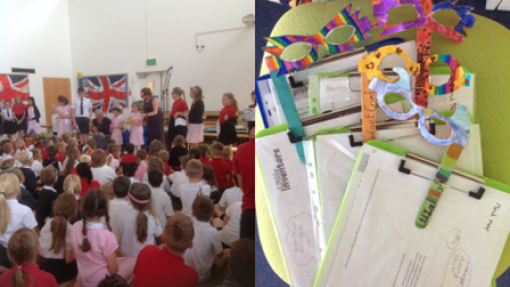 A group of children's heads sat down as they face their teacher. 