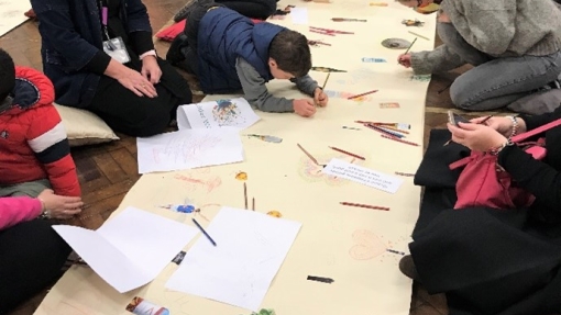 Having fun at the big draw