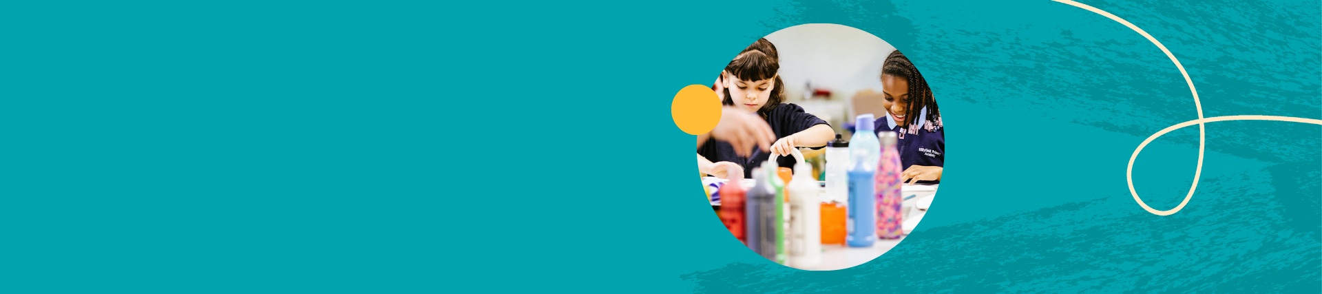 Child taking part in art activity