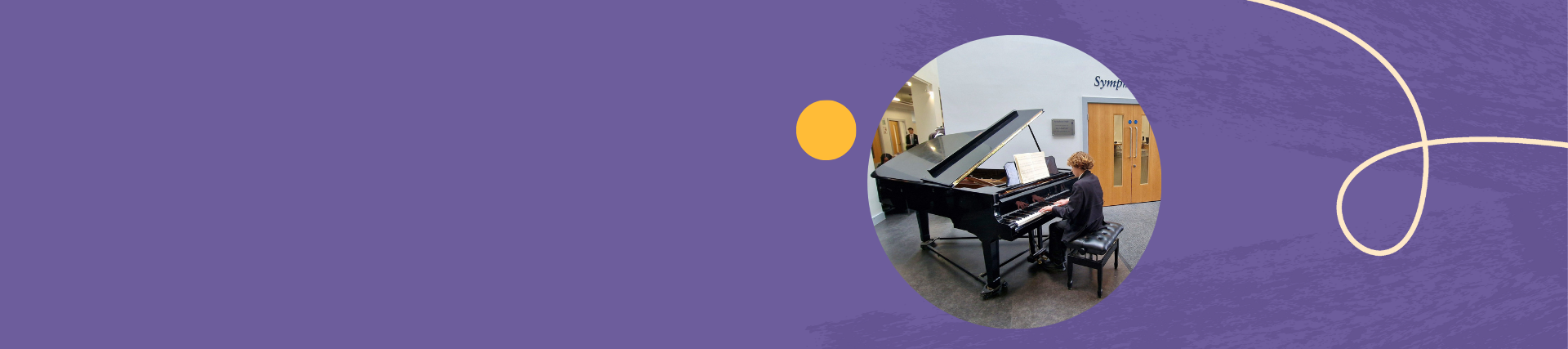 student playing piano