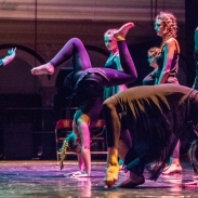 Older children dancing on stage