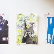 Visual art work on display 